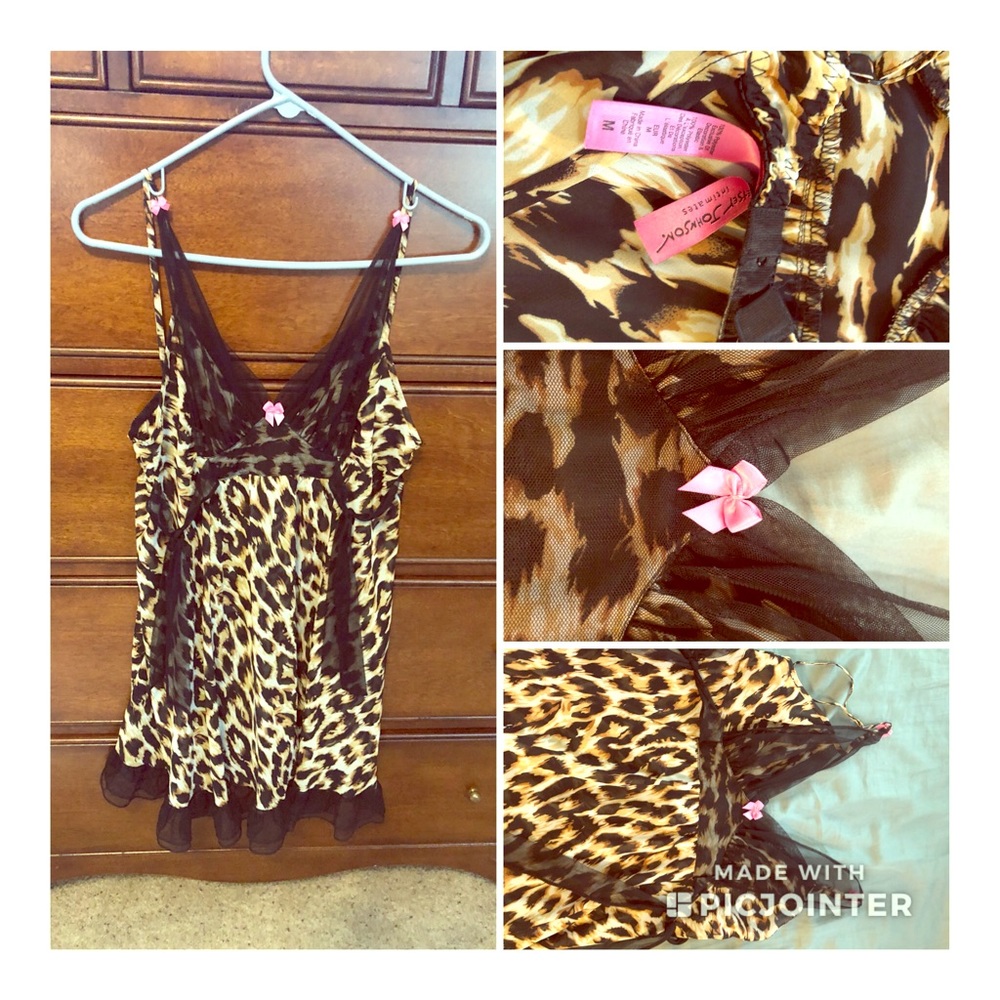 💋Betsy Johnson adorable leopard Nighty 💋